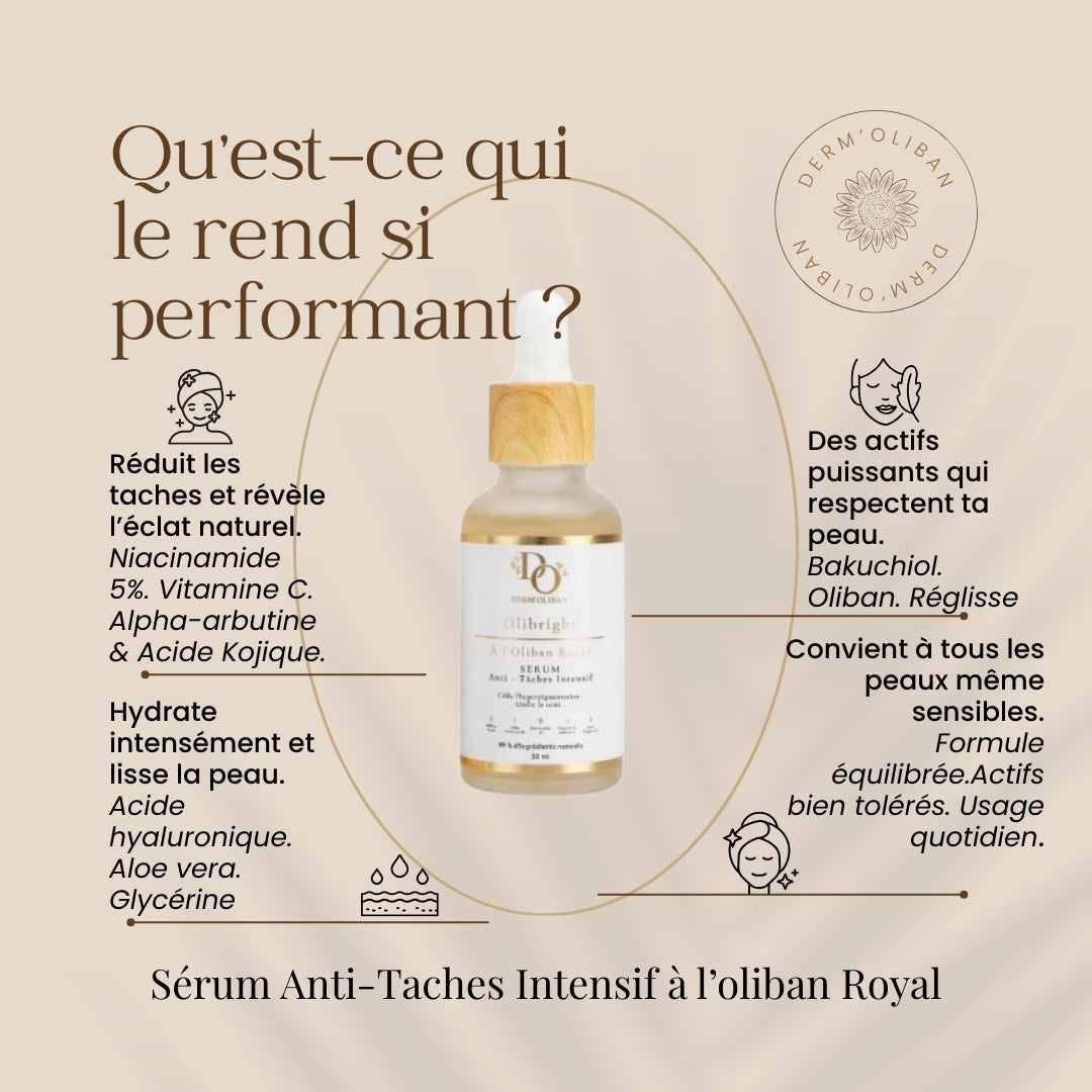 Sérum Anti-Taches Intensif à l’Oliban Royal – Olibrigh® (30 ml)